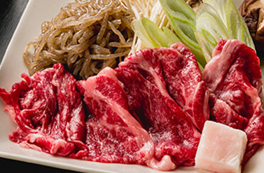 写真:お料理一例(すき焼き)